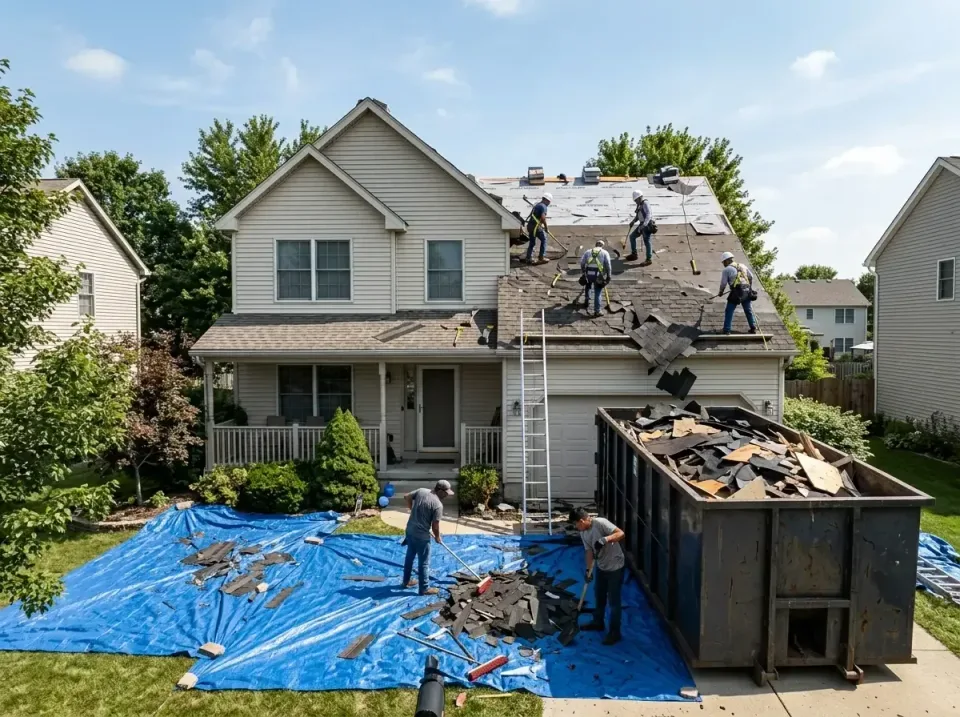 roof-replacement-debris-remova-004 — frequently asked questions, Cheapest Dumpster Rentals in Harbor Bluffs, FL